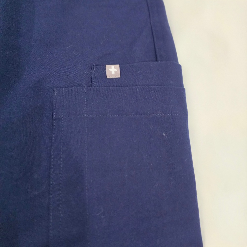 FIGS Yola Cargo Scrub Pants Women Small Navy Blue Excellent Straight Leg Multi-P - Picture 4 of 15